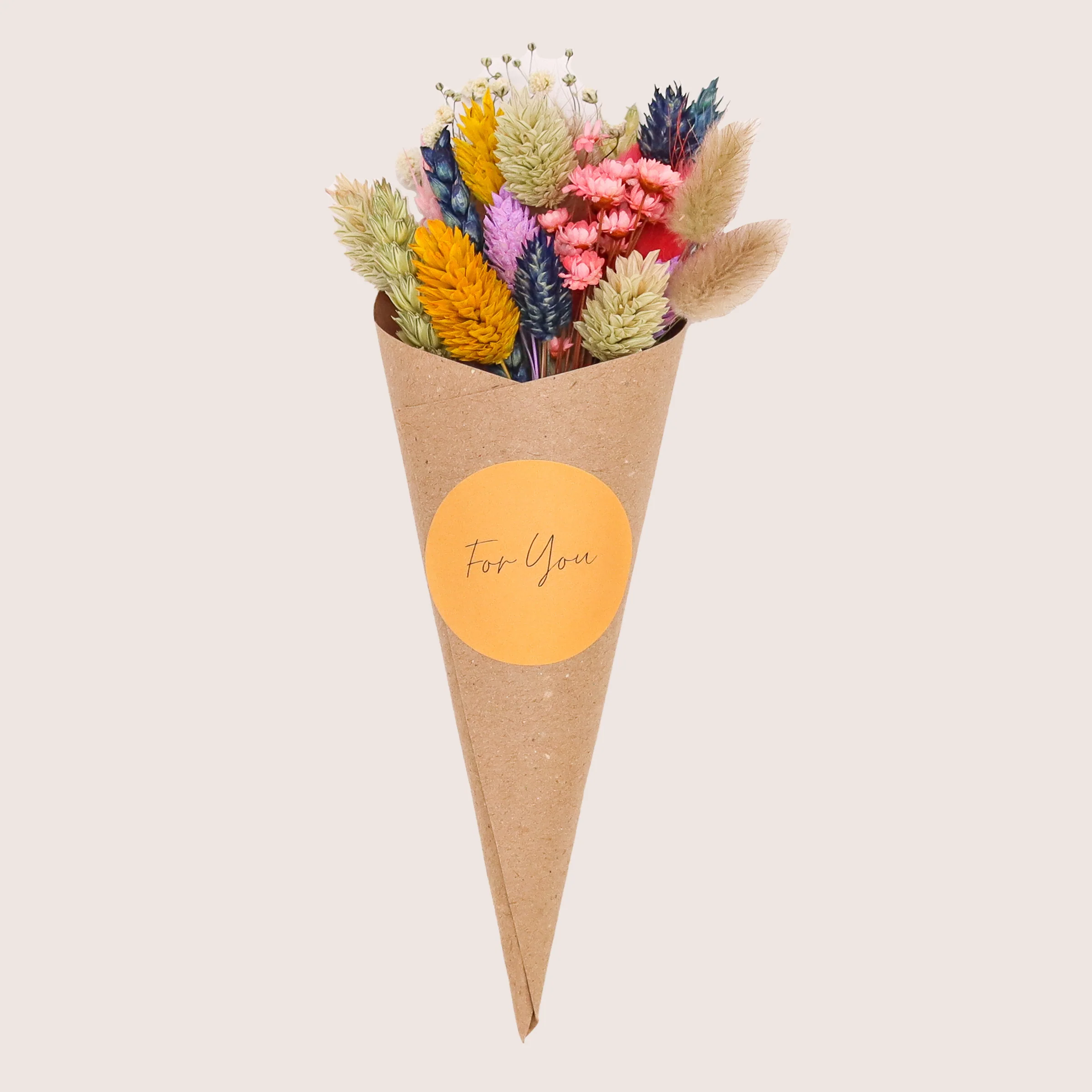 Bright Dried Flower posy