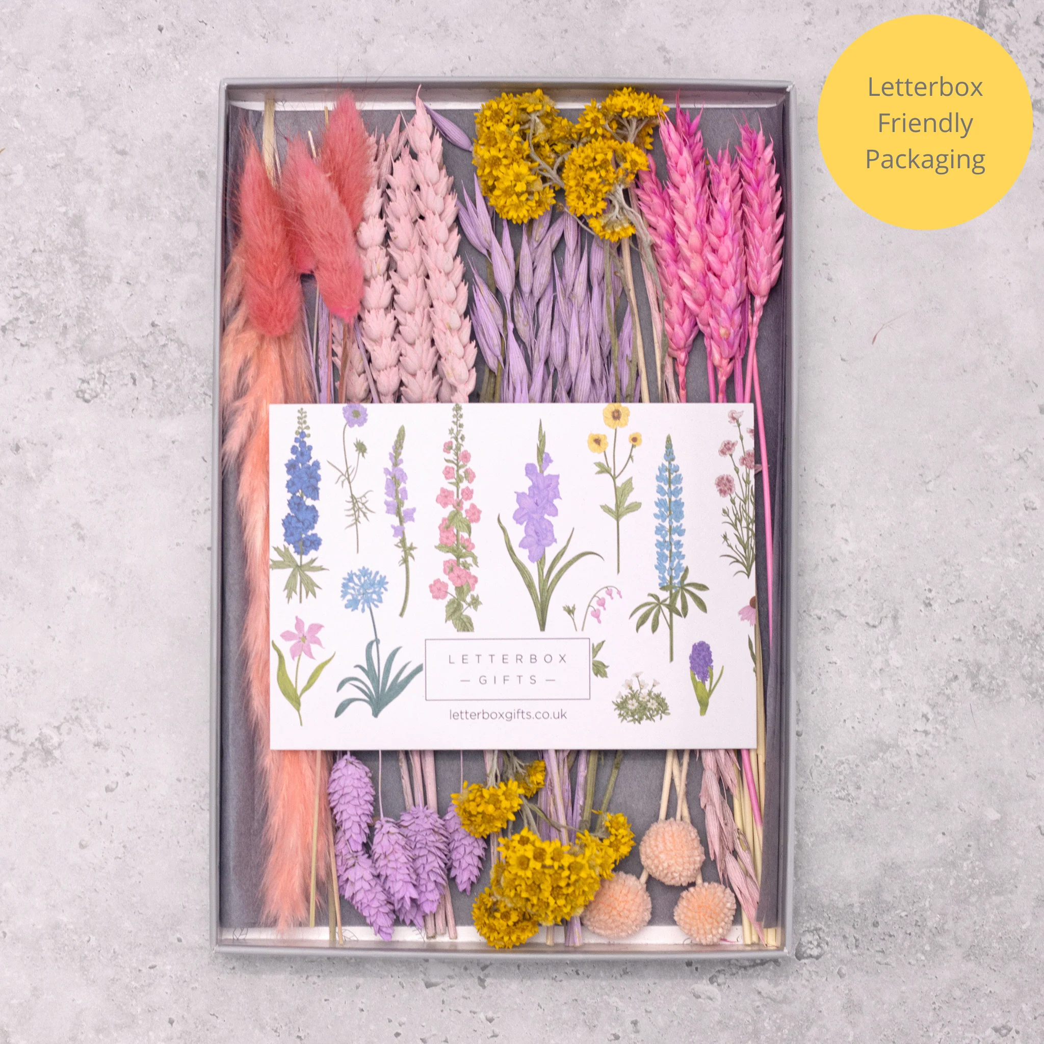 Colourful Dried Flowers Bright Bouquet - Image 3