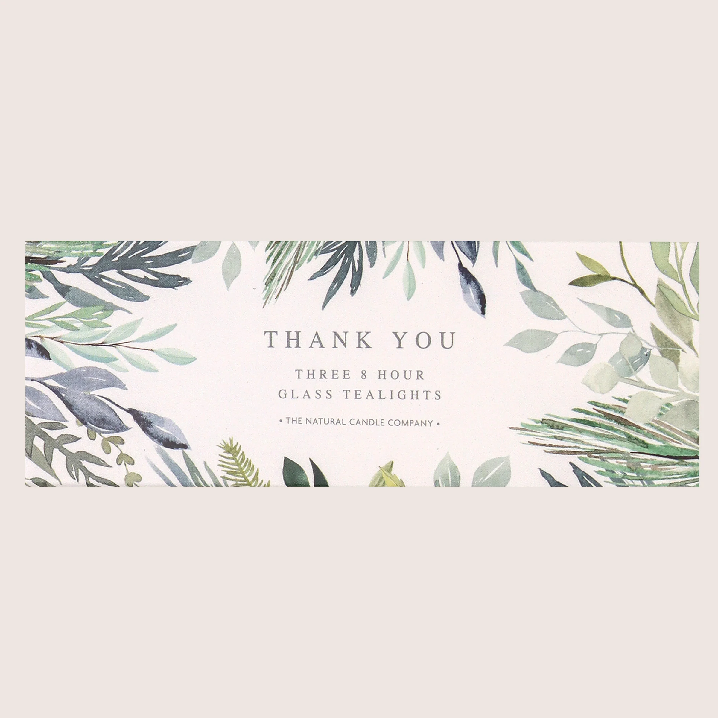 'Thank You' Glass Tealights