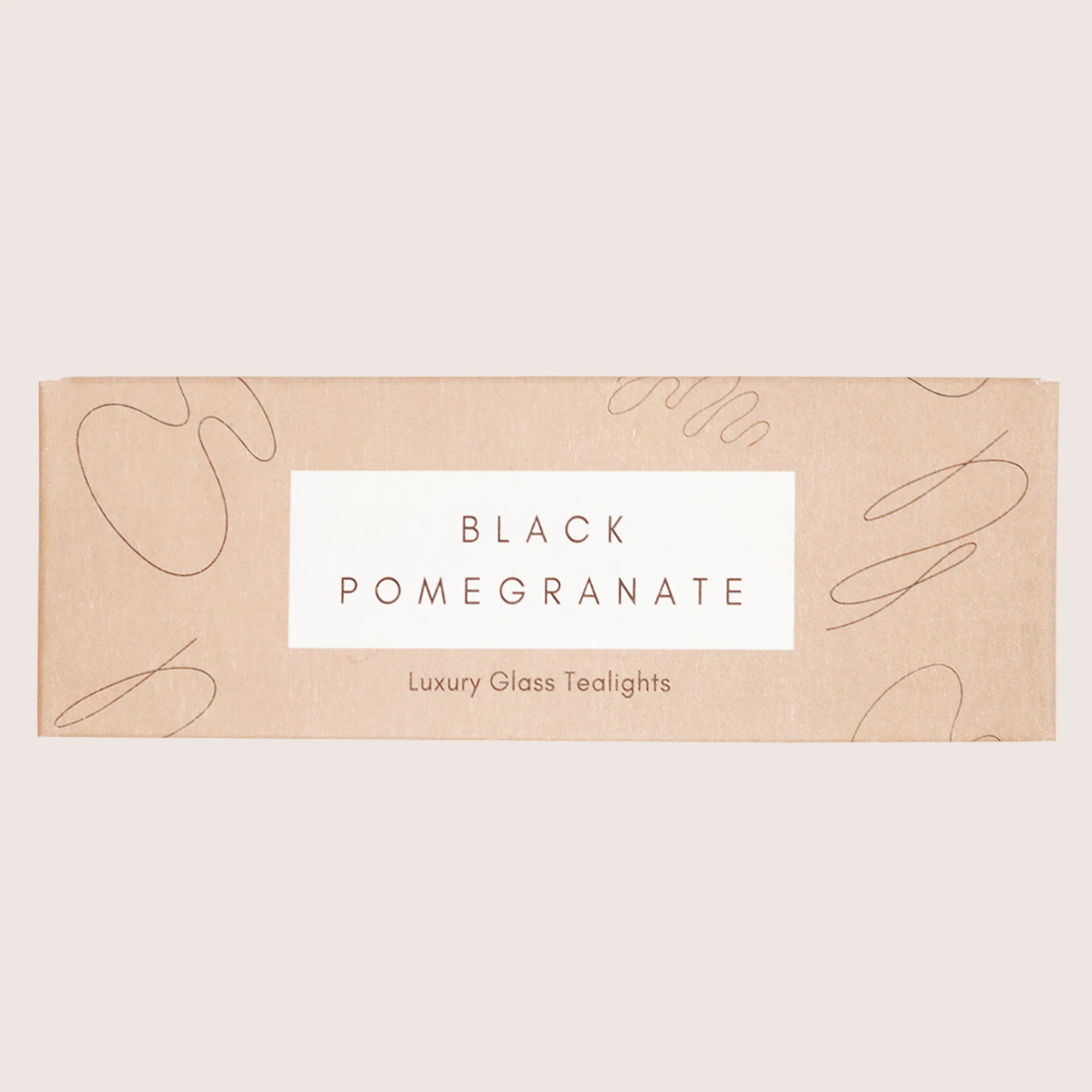 Black Pomegranate Glass Tealights