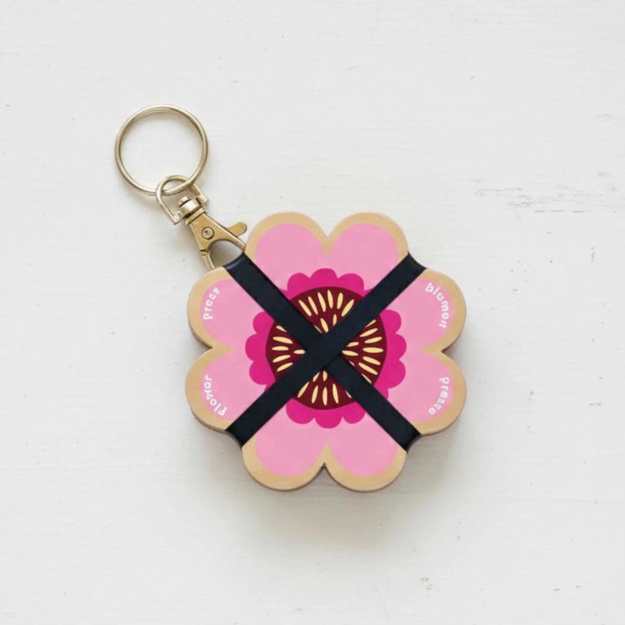 Flower Press Keyring