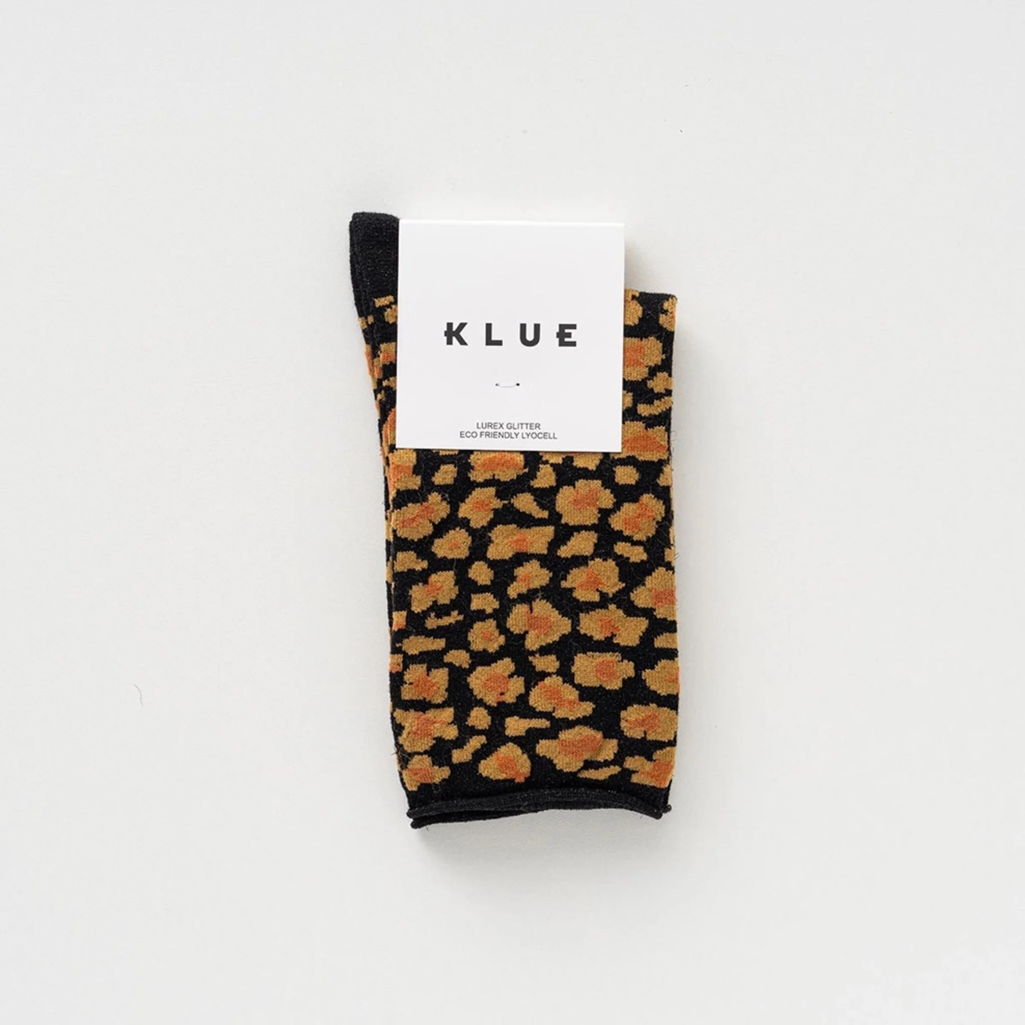Leopard Amber Socks in Eco-Friendly Lyocell