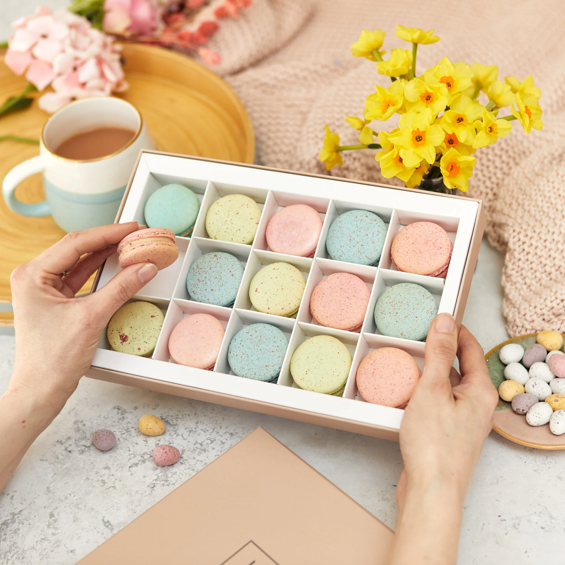 Limited Edition Mini Egg Easter Macarons