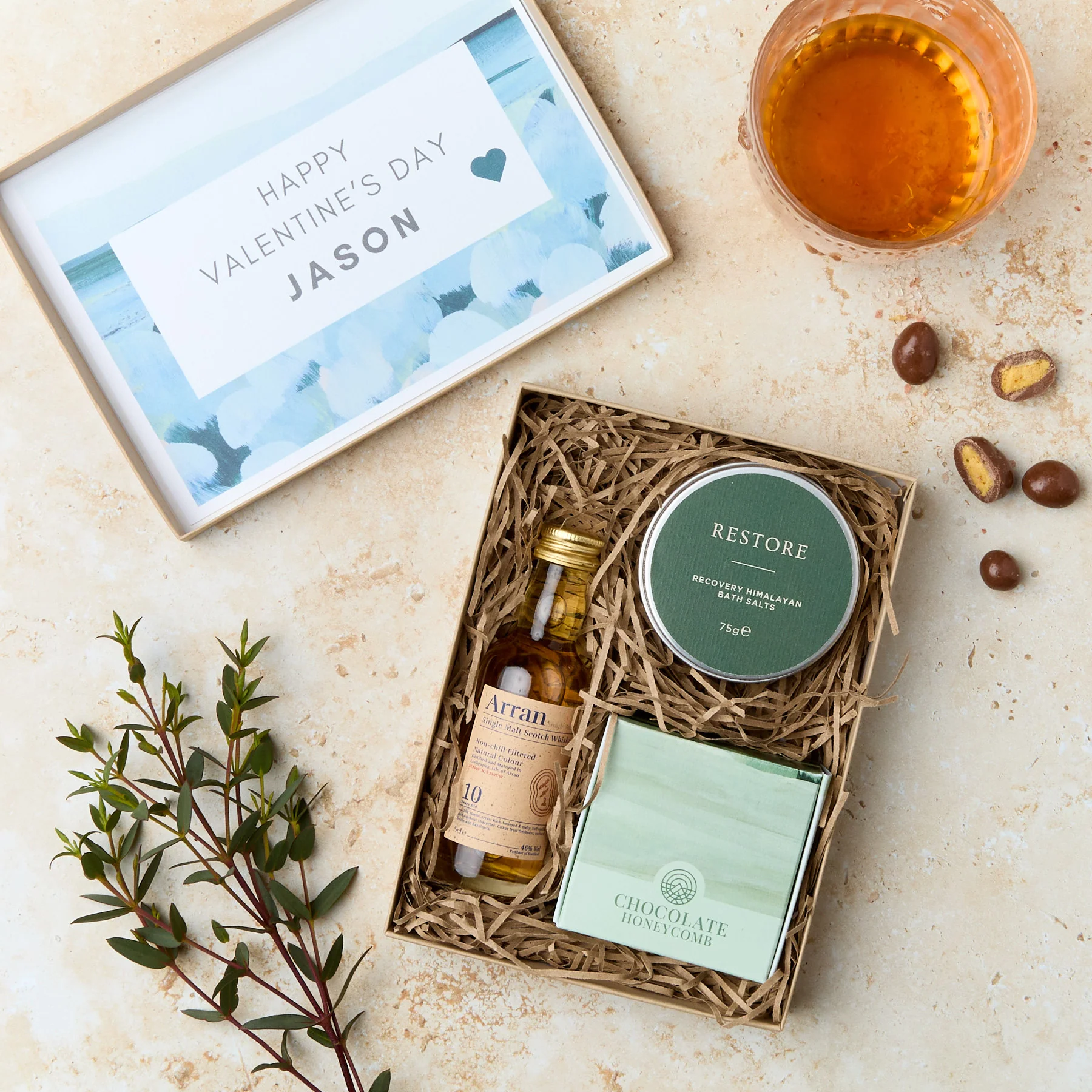 Mini Valentine's Letterbox Gift Set for Him - Image 4