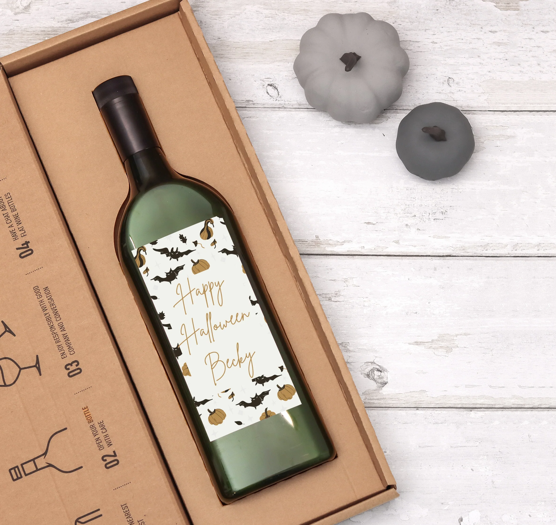 Personalised Halloween Letterbox® Wine - Image 3