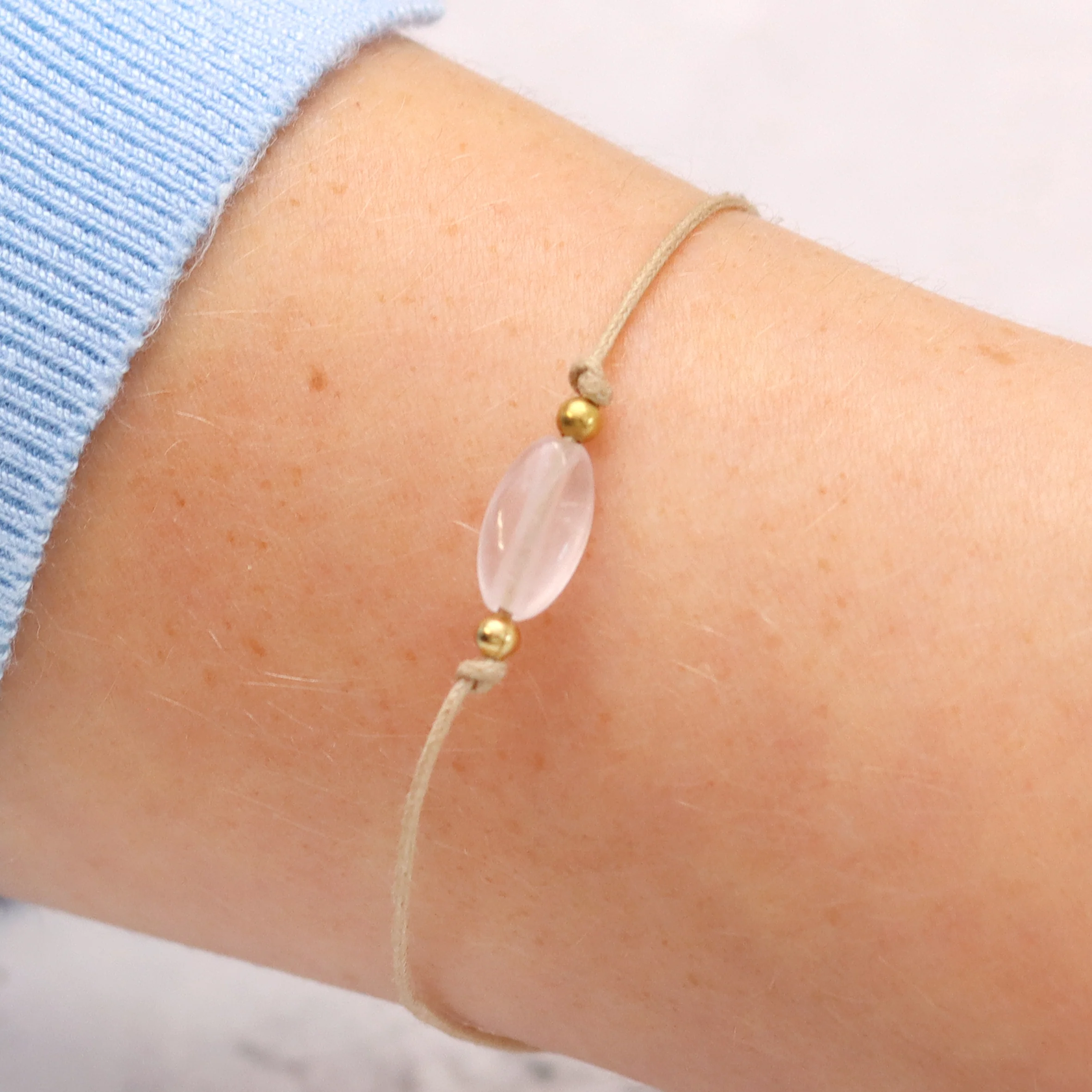 Rose Quartz Gemstone Bracelet - Image 3